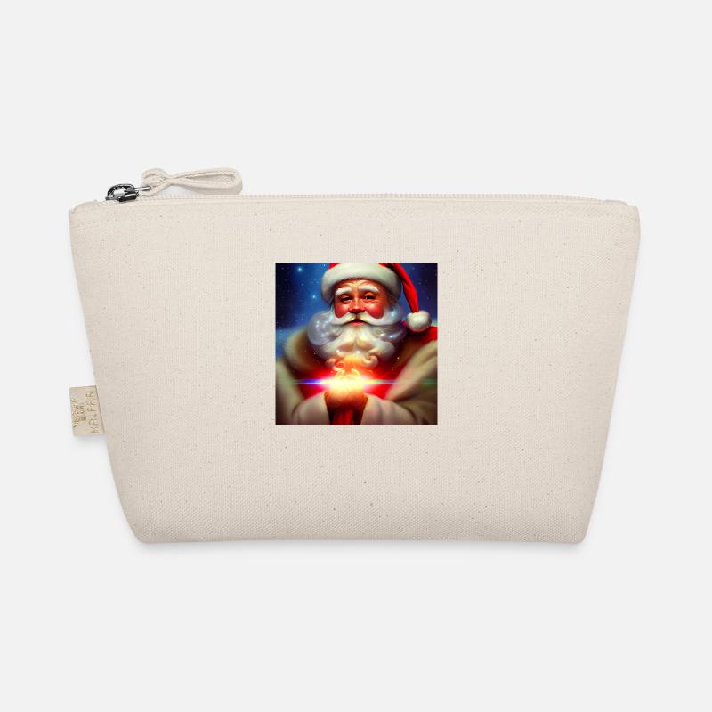 Weihnachtsmann Nikolaus Santa Claus Weihnachten - Bio-Täschchen - Natur