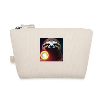 Sloth Chill Lazy Animals - Organic Pouch - nature - Front