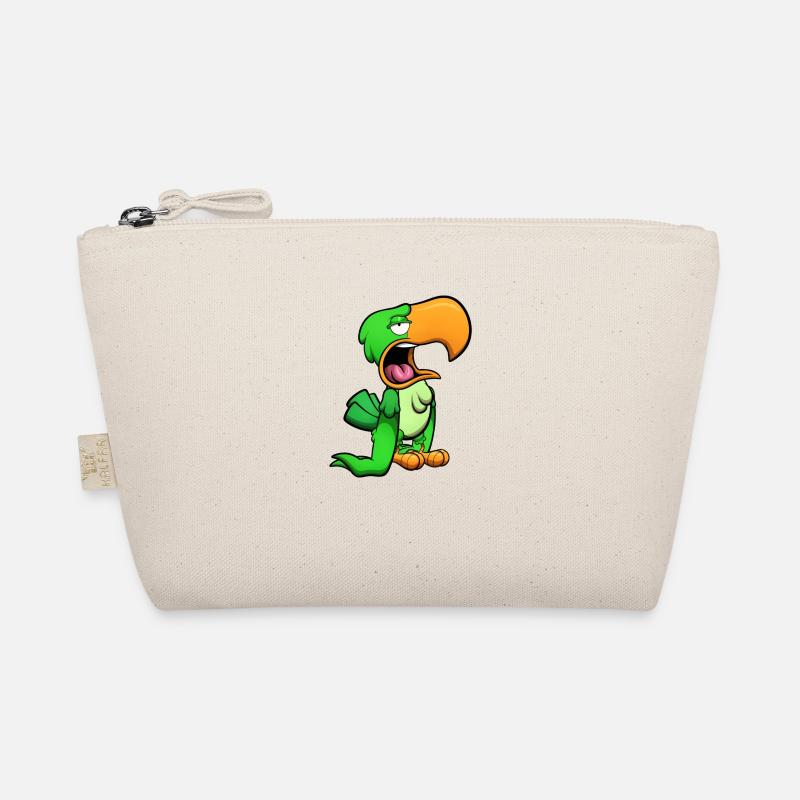 Bored Green Parrot Organic Pouch
