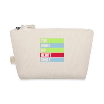 make my heart smile - Bio-Täschchen - Natur - Vorne