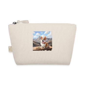 Cute Corgi in Nature - Organic Pouch - nature - Front