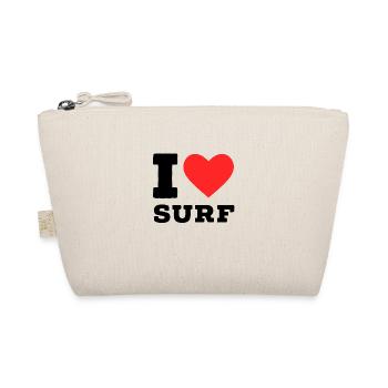 I love surf - Organic Pouch - nature - Front