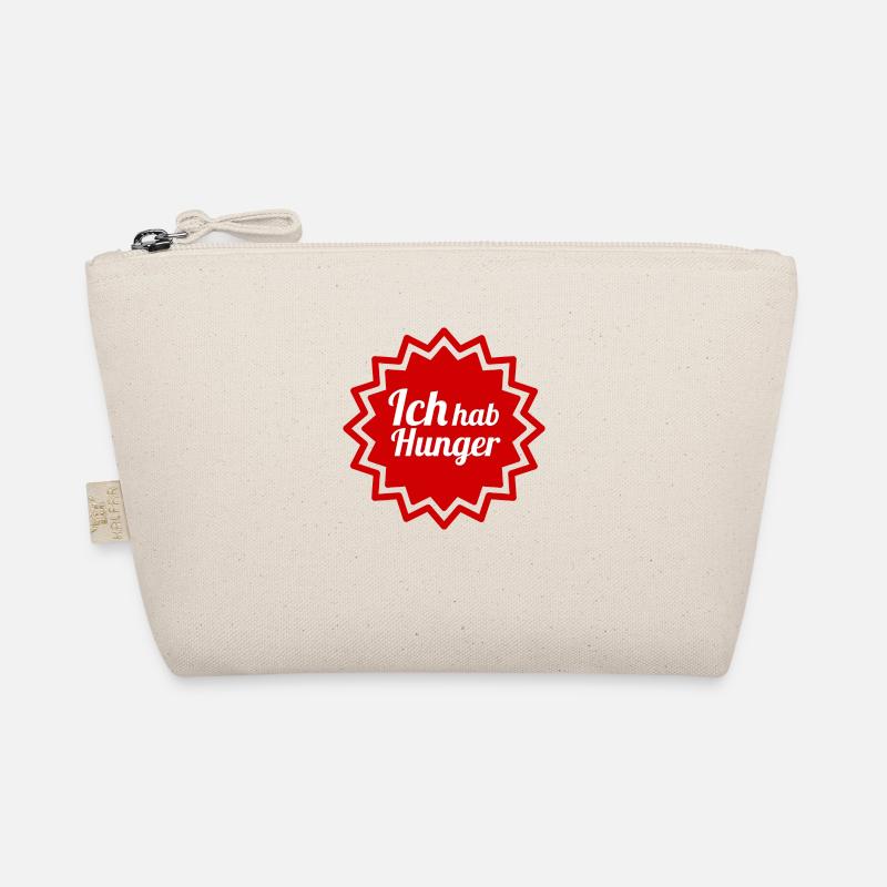 Ich hab Hunger - Geschenkidee für Freunde - Bio-Täschchen - Natur