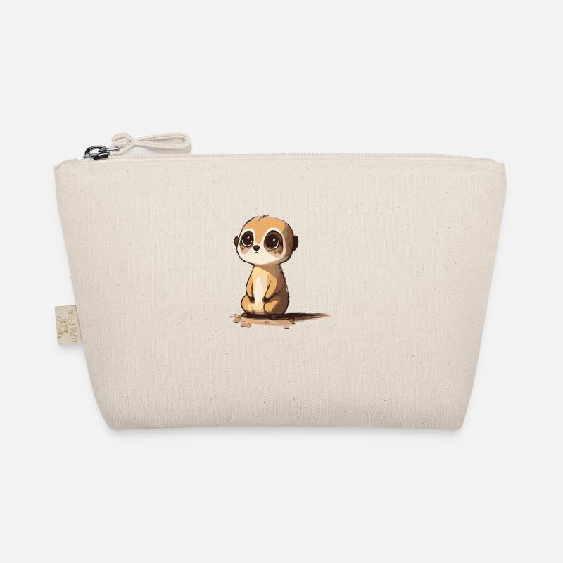 Comic Cute Kawaii Sticker Erdmännchen Hörnchen Bio-Täschchen