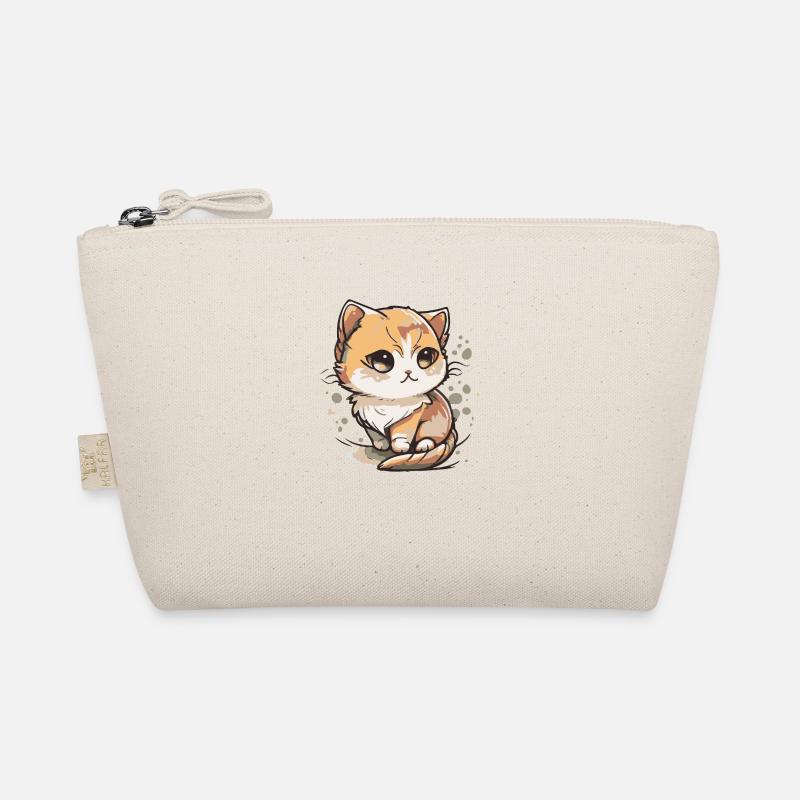 Comic Cute Kawaii Cat Star Kitten Kitten Organic Pouch
