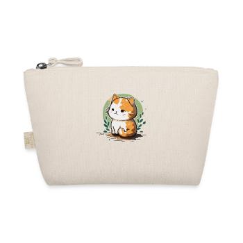 Comic Cute Kawaii Sticker Cat, Chaton, Chaton - Trousse biologique - nature - Devant