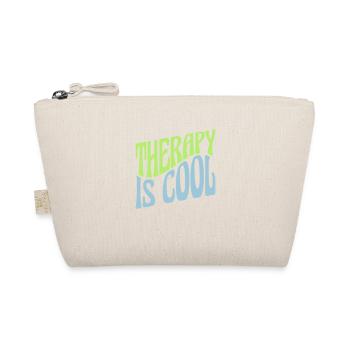therapy is cool Quote - Organic Pouch - nature - Front