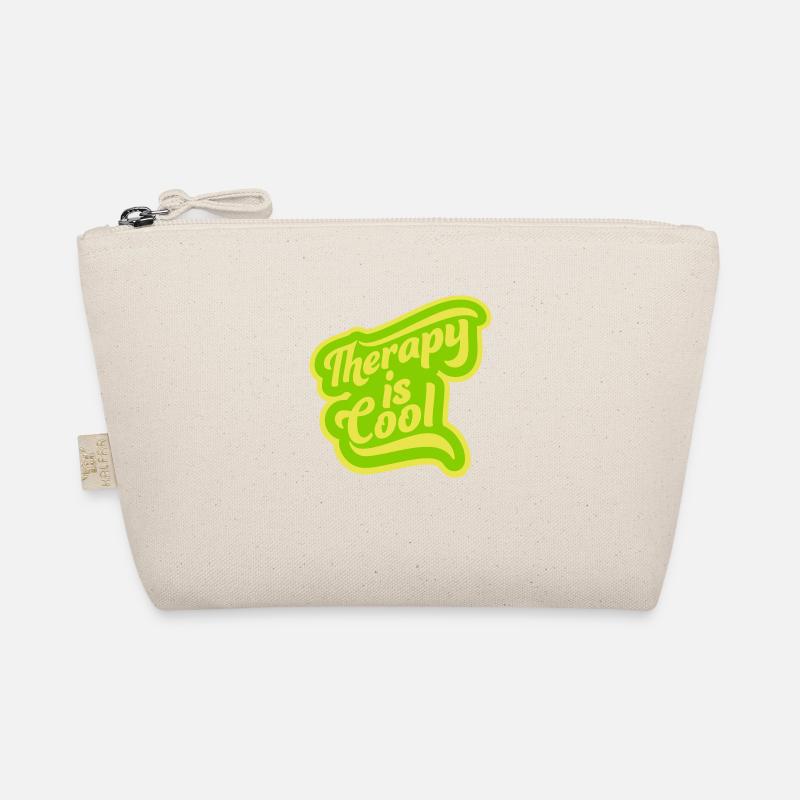 therapy is cool Quote Organic Pouch