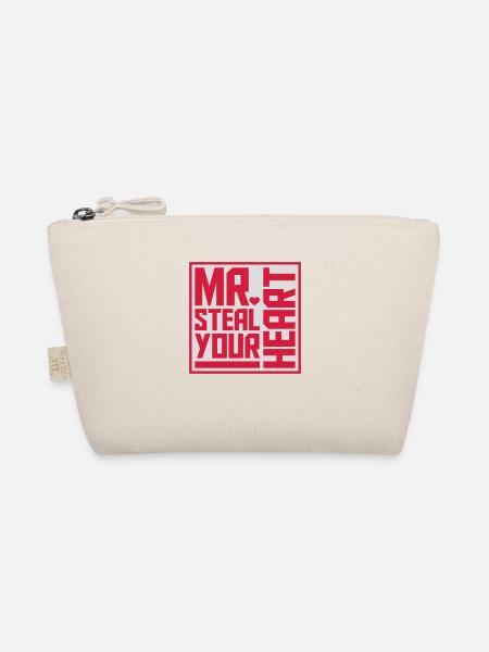 Mr steal your heart - Organic Pouch - nature - Front