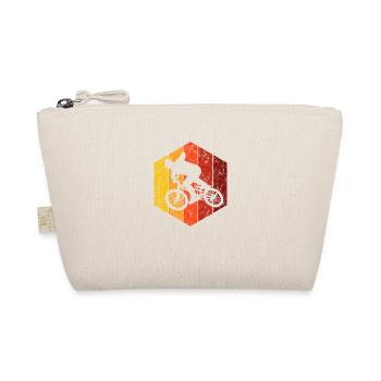 BMX Bike Bike Retro Gift Bicycle Motocross - Organic Pouch - nature - Front