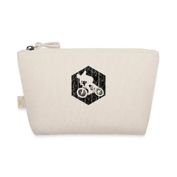 BMX Bike Bike Retro Gift Bicycle Motocross - Organic Pouch - nature - Front