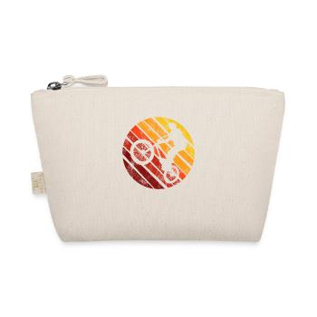 BMX Bike Bike Retro Gift Bicycle Motocross - Organic Pouch - nature - Front