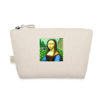 mona lisa in van gogh style - Bio-Täschchen - Natur - Vorne