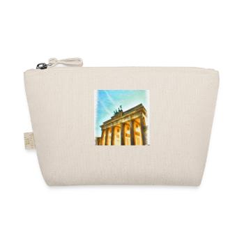 the Brandenburger tor as an acrylpainting - Bio-Täschchen - Natur - Vorne