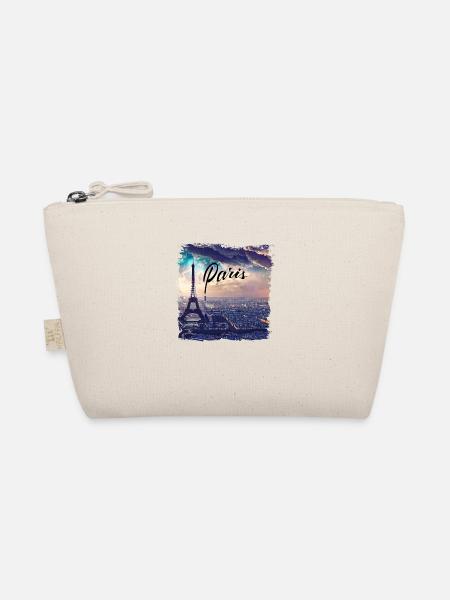 Paris Eiffel Tower Casual Style - Organic Pouch - nature - Front
