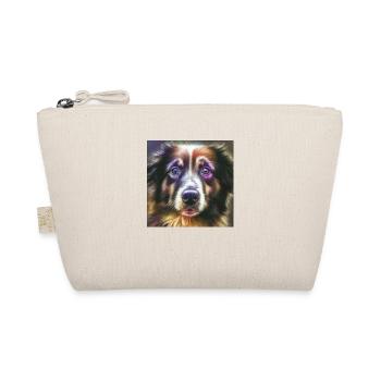 Australian Shepherd Hunderasse Hundeportrait - Bio-Täschchen - Natur - Vorne