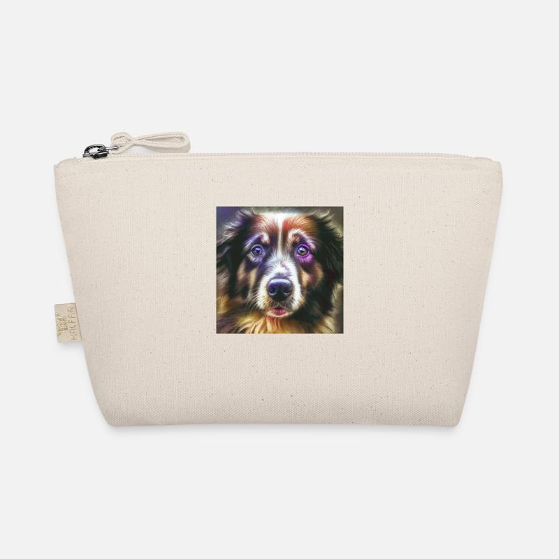 Australian Shepherd Hunderasse Hundeportrait Bio-Täschchen
