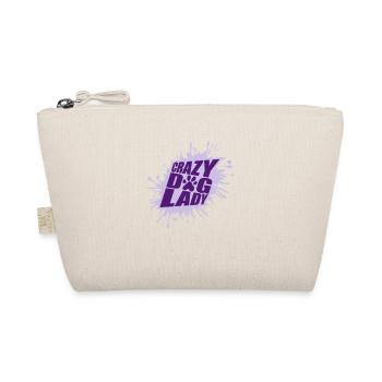 crazy dog lady quote - Organic Pouch - nature - Front