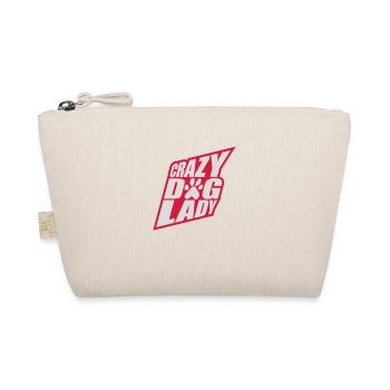 crazy dog lady quote - Organic Pouch - nature - Front