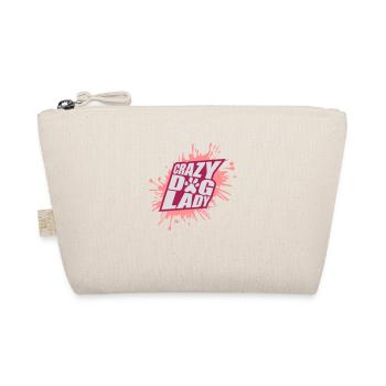 crazy dog lady quote - Organic Pouch - nature - Front