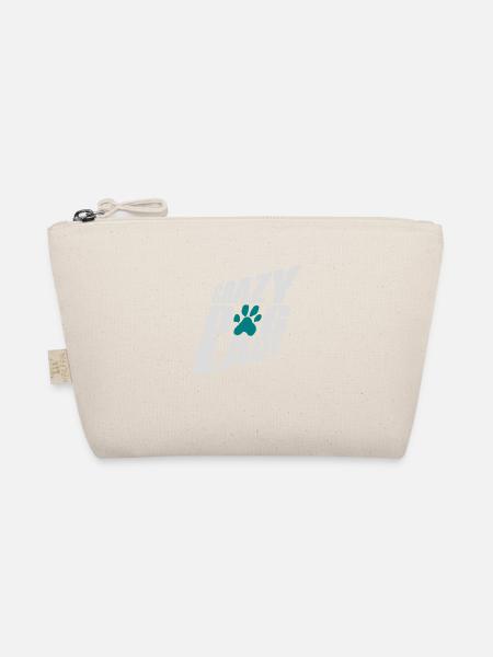 Citation de Crazy Dog Lady - Trousse biologique - nature - Devant