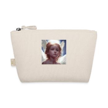 little girl angel 3 - Organic Pouch - nature - Front