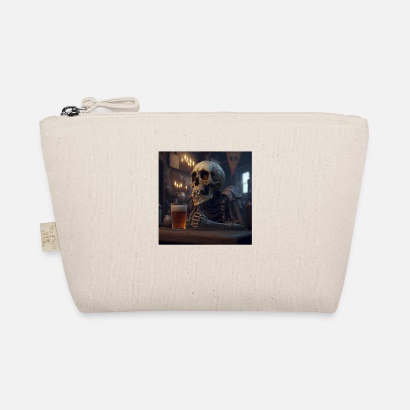 Skeleton drinks beer Organic Pouch