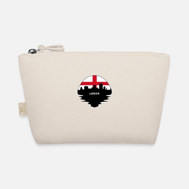 Leeds Angleterre Drapeau Skyline Silhouette Travel Trousse biologique