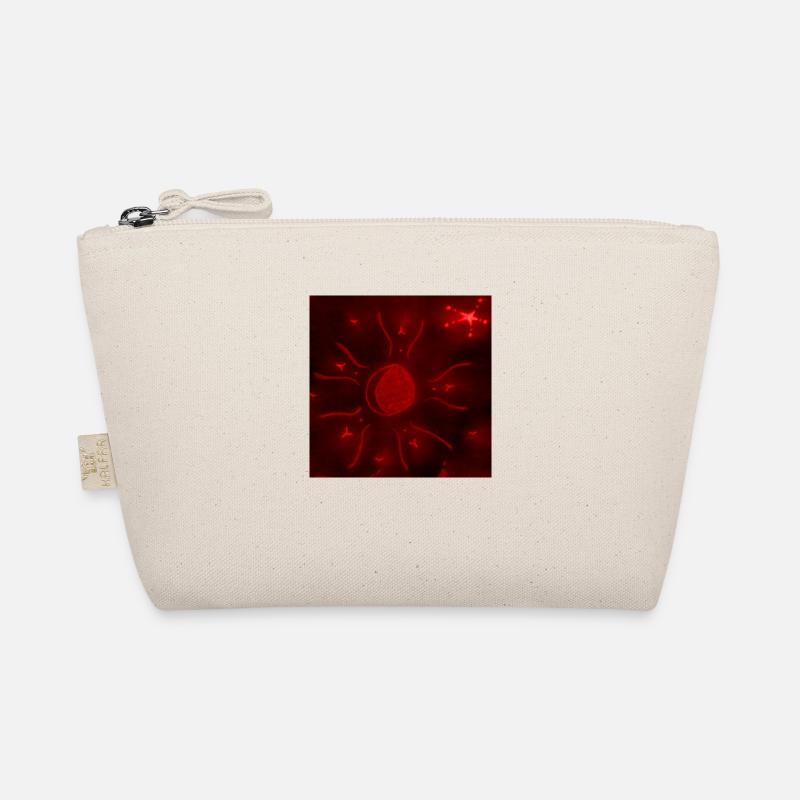 ROTER STERNENMOND - Bio-Täschchen - Natur