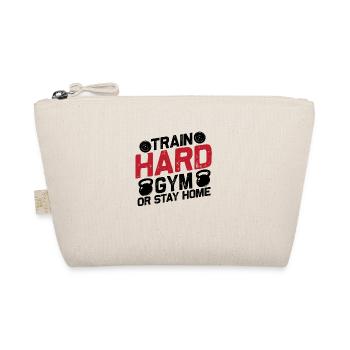 Train Hard Gym Or Stay Home - Organic Pouch - nature - Front