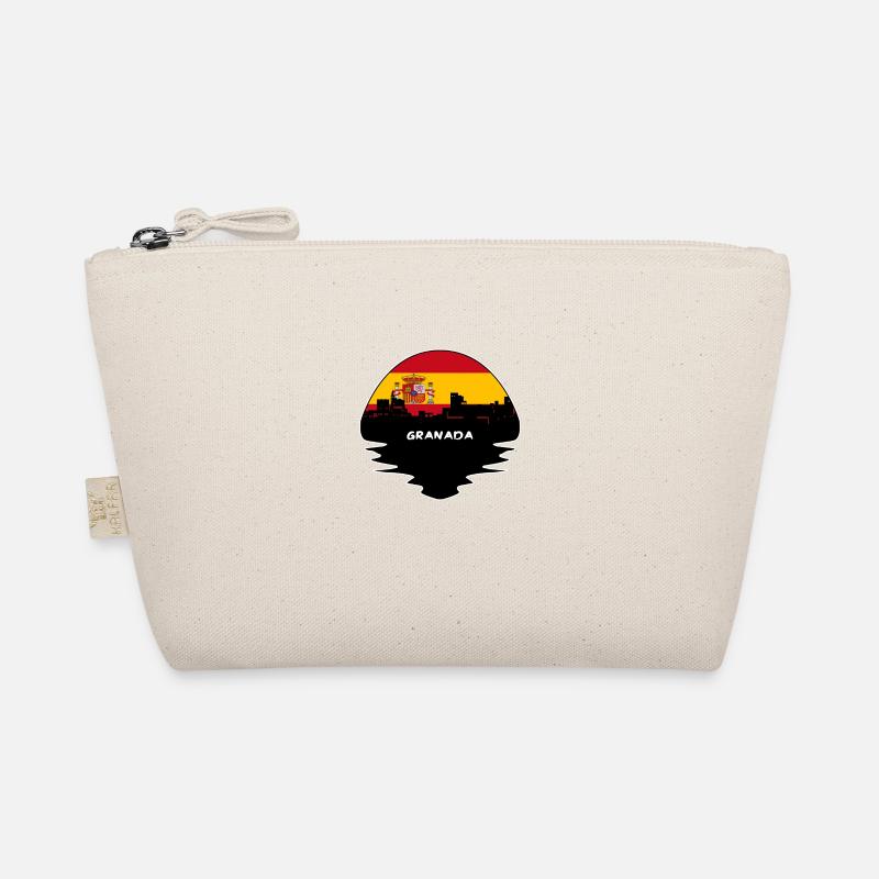 Grenade Espagne Drapeau Skyline Voyage Silhouette Trousse biologique