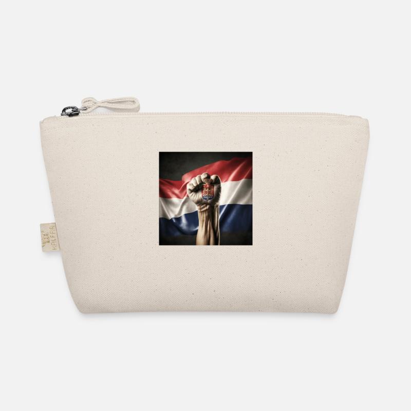 Drapeau serbe à main forte Trousse biologique