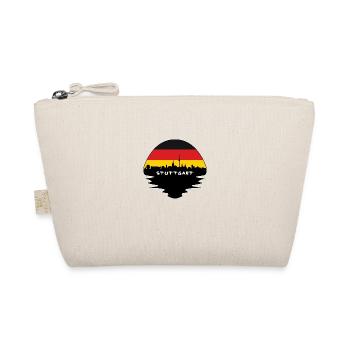 Stuttgart Germany Flag Skyline Silhouette Travel - Organic Pouch - nature - Front