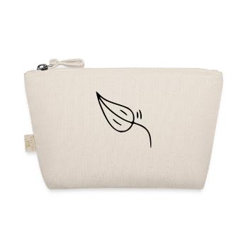 Plant drawing nature sketch black - Organic Pouch - nature - Front