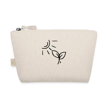 Plant drawing nature sketch black - Organic Pouch - nature - Front