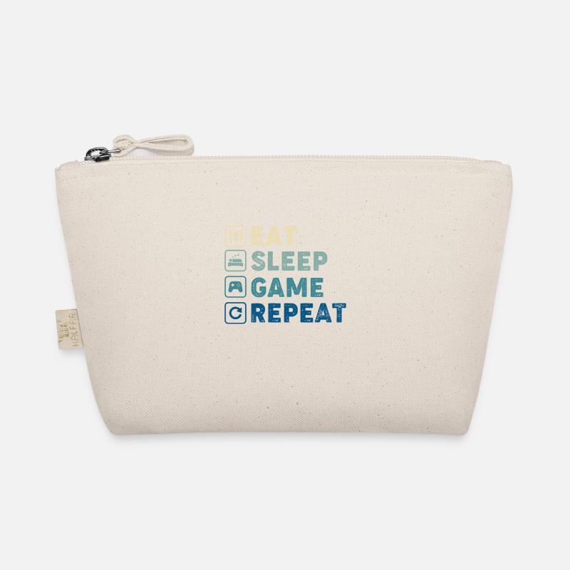 EAT SLEEP GAME REPEAT Organic Pouch