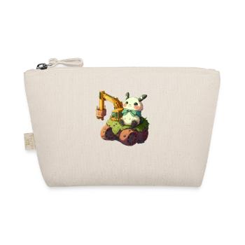 Baggerpanda - Bio-Täschchen - Natur - Vorne