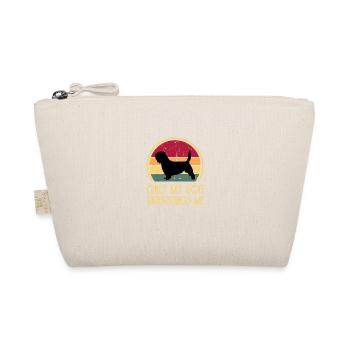 Basset Griffon Vend Grand Dog Silhouette Retro - Organic Pouch - nature - Front