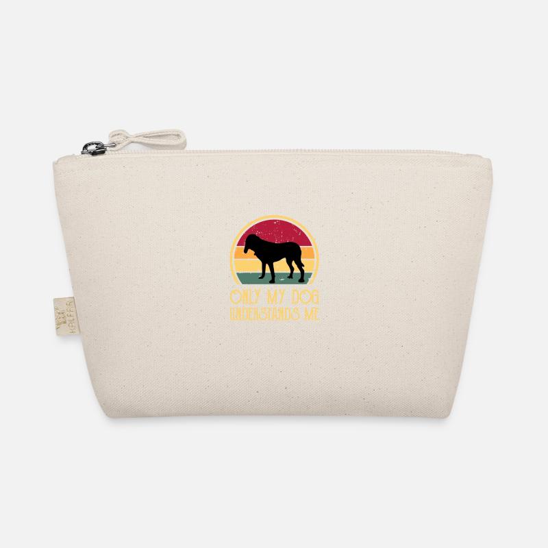 Bluetick Coonhound Dog Silhouette Rétro Coucher de soleil Trousse biologique