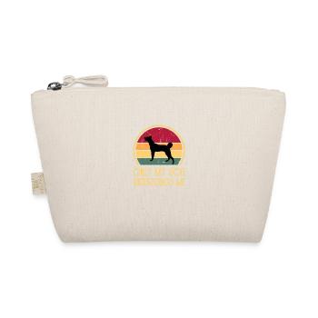 Cretan Hound Dog Lover Silhouette Vintage Sunset - Organic Pouch - nature - Front
