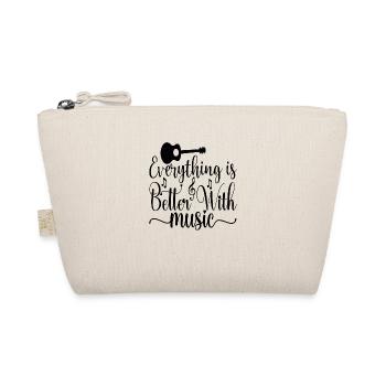 Everything is better with Music - Bio-Täschchen - Natur - Vorne