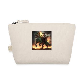 Cow-boy chevauchant T Rex - Trousse biologique - nature - Devant