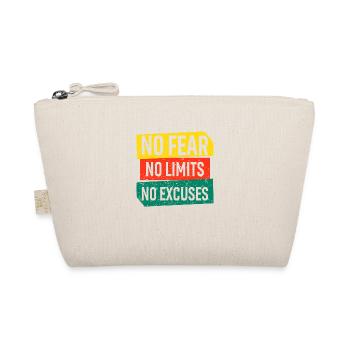 No Fear No Limits No Excuses - Organic Pouch - nature - Front