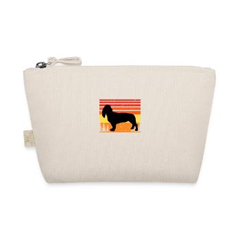 Basset Artesien Normand Dog Silhouette Retro Sun - Organic Pouch - nature - Front