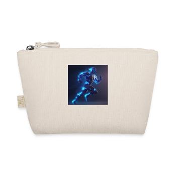 Blau der Superheld - Bio-Täschchen - Natur - Vorne