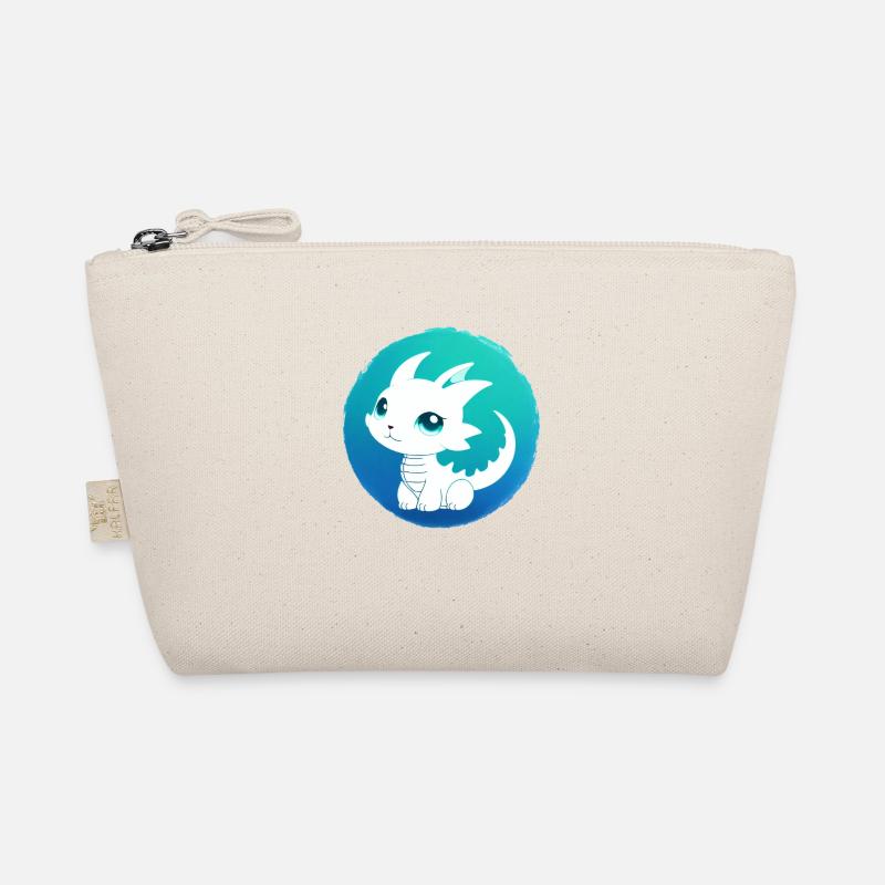 Cartoon Dragon Fire Fantasy Comic Dragon 7 Organic Pouch
