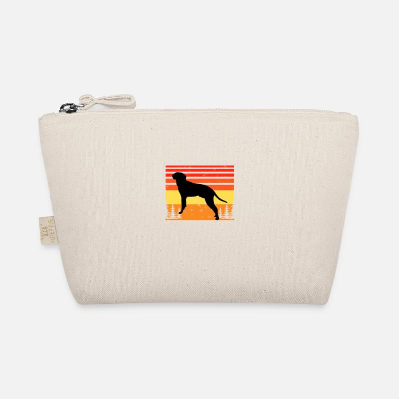 Braque Saint Germain Dog Silhouette Retro Coucher de soleil Trousse biologique