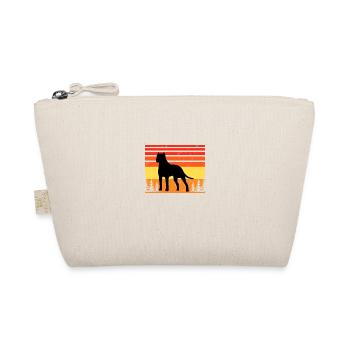 Amoureux des chiens brésiliens Silhouette Vintage Coucher de soleil - Trousse biologique - nature - Devant