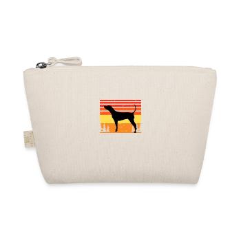 Noir Et Tan Coonhound Chien Silhouette Rétro Soleil - Trousse biologique - nature - Devant