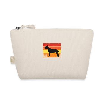 Bull Terrier Dog Lover Silhouette Vintage Sunset - Trousse biologique - nature - Devant